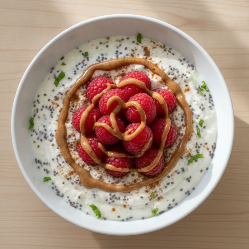 High-Protein Berry Chia Pudding