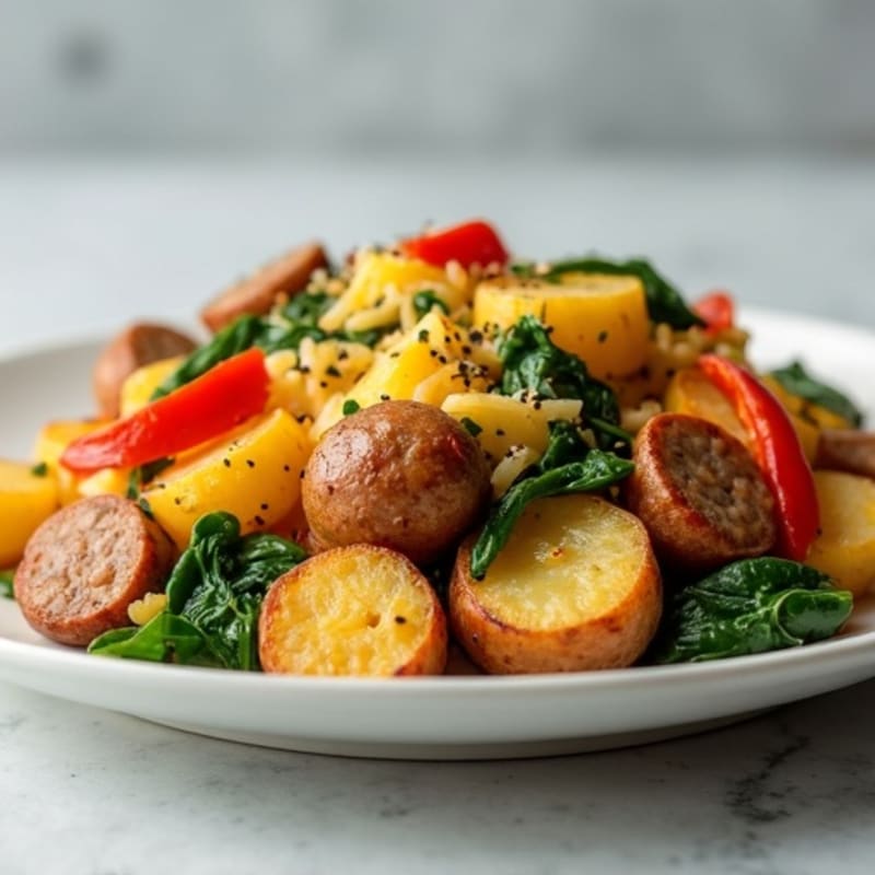 Lean Sausage and Roasted Potato Casserole