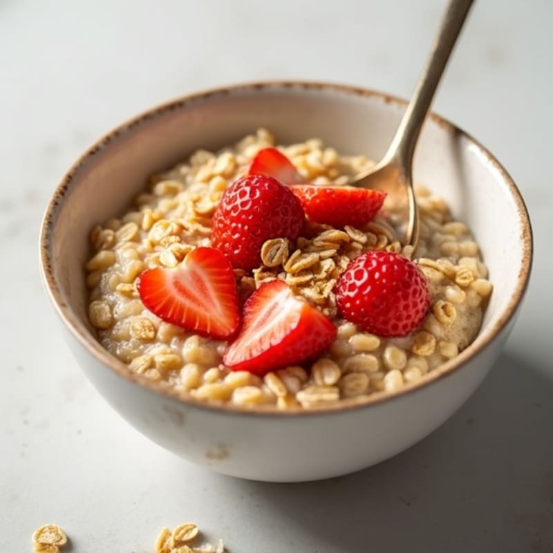 Protein-Packed Vanilla Almond Oatmeal Bowl