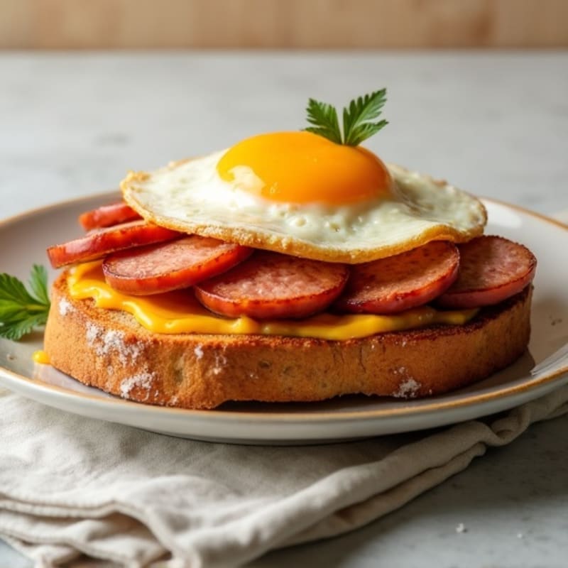 Crispy Pan-Seared Vienna Sausage and Egg Toast