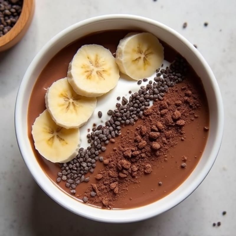 Protein-Rich Dark Chocolate Smoothie Bowl