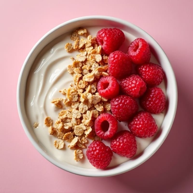 Creamy Raspberry Vanilla Protein Bowl