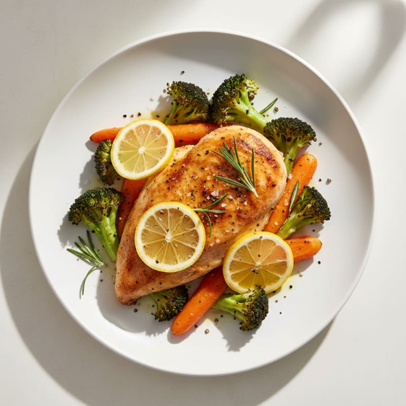 Crispy Lemon-Herb Roasted Chicken