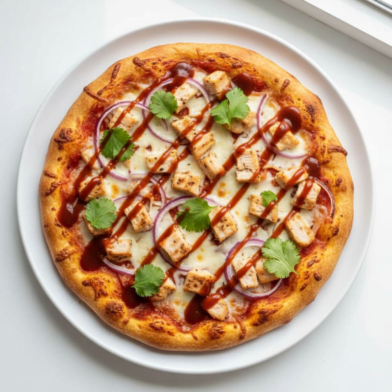 High-Protein BBQ Chicken Pizza