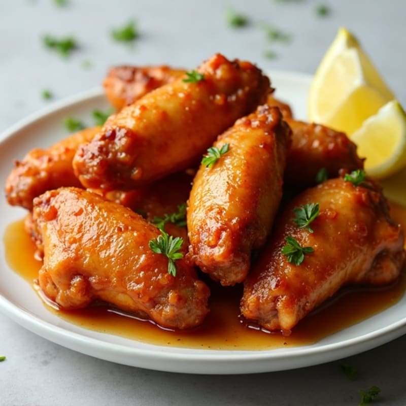 Crispy Baked Honey-Garlic Chicken Wings