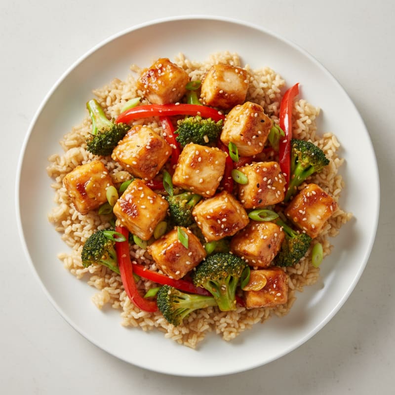 Crispy Orange-Glazed Chicken Stir-Fry
