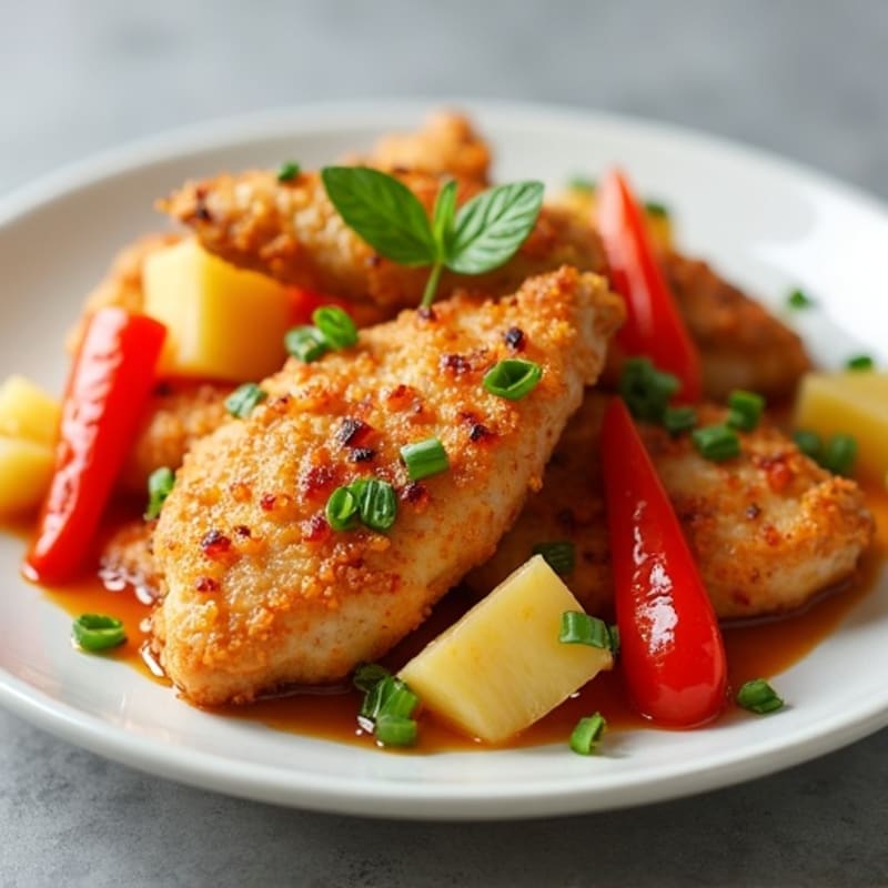 Crispy Baked Sweet and Sour Chicken