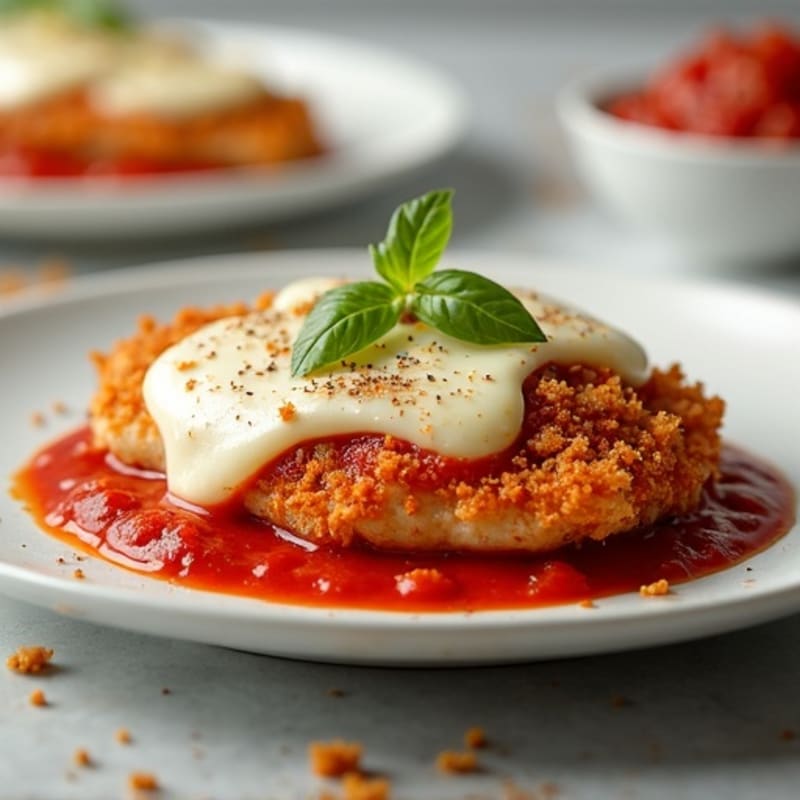 Healthy Crispy Chicken Parmesan