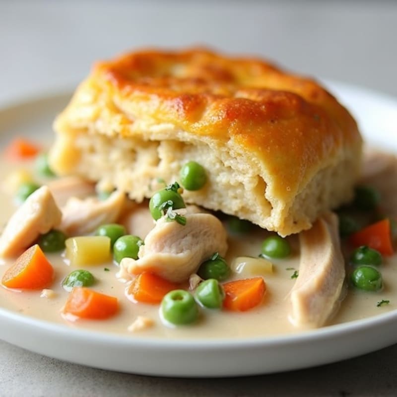 Creamy Lightened-Up Chicken Pot Pie