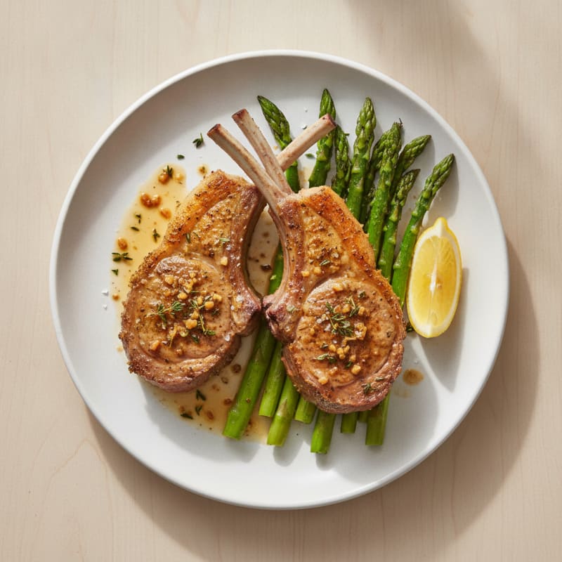 Garlic-Herb Roasted Lamb Chops