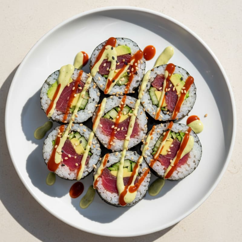Zesty Fresh Tuna Sushi Rolls