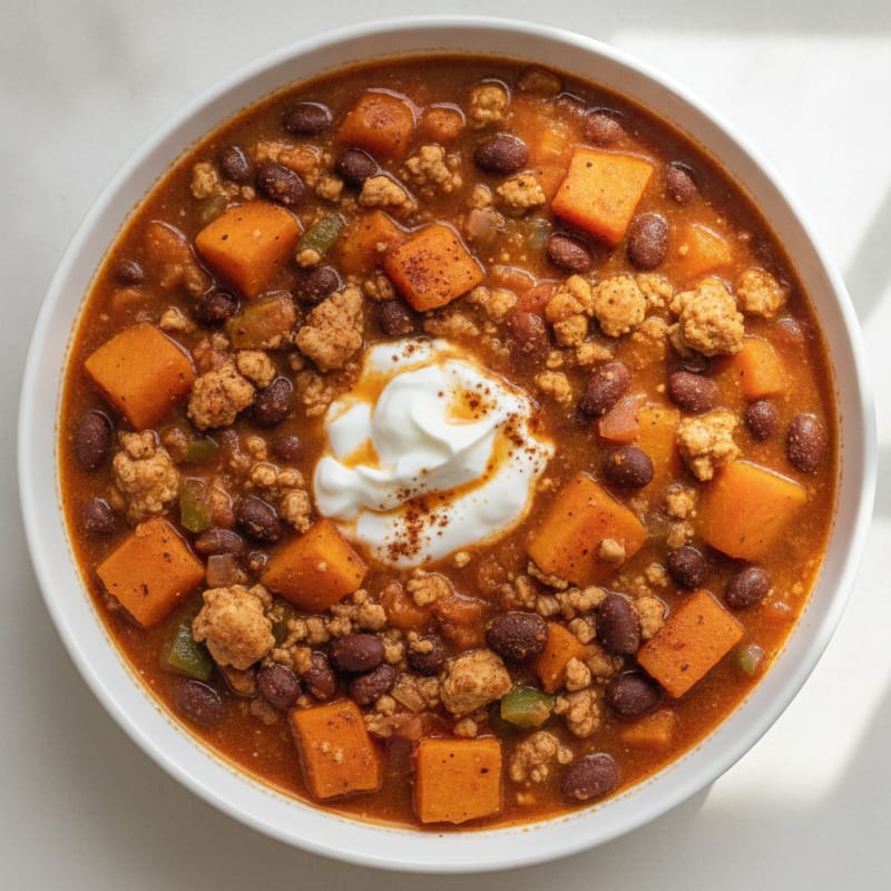 Sweet Potato and Black Bean Chili