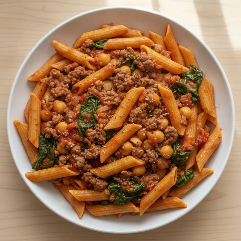 Hearty Ground Beef Pasta Skillet