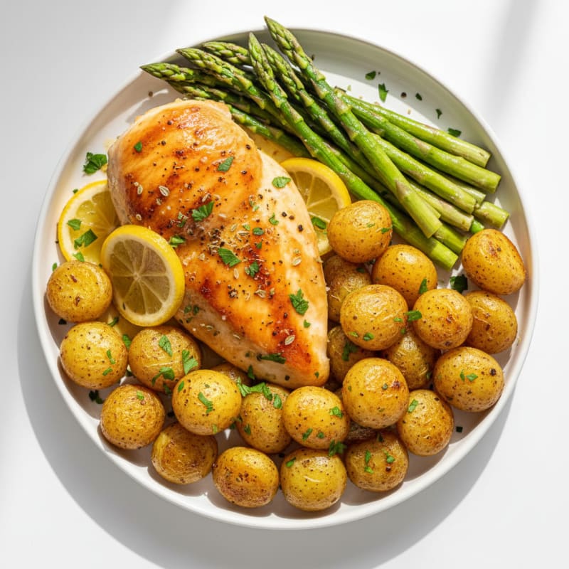 Golden Lemon-Herb Roasted Chicken