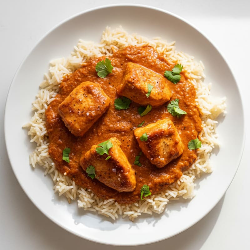 Creamy Spiced Butter Chicken with Basmati