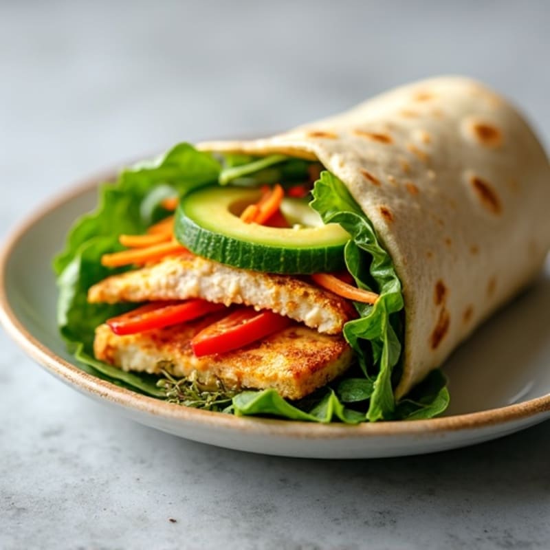 Loaded Fresh Vegetable Wrap