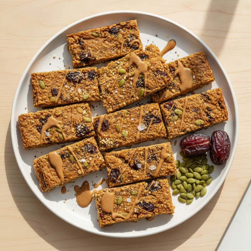 Nutty Seed Energy Bars with Dates