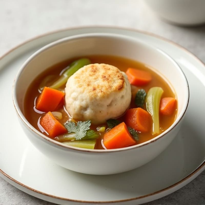 Hearty Chicken and Vegetable Stew with Fluffy Dumplings