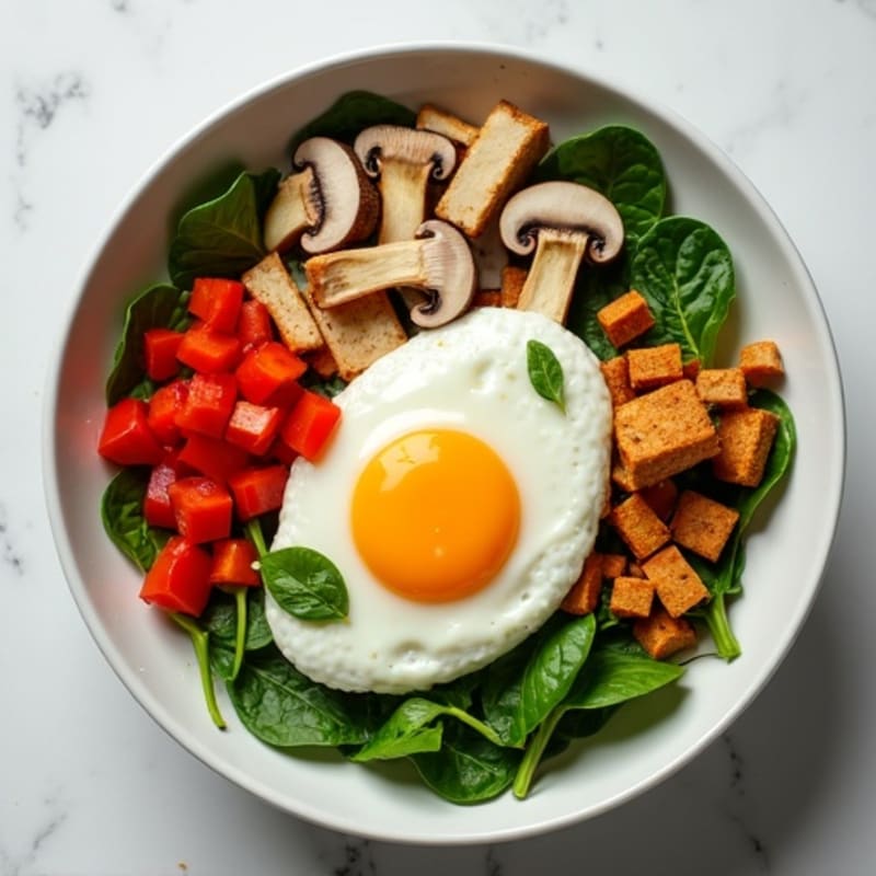 Protein-Packed Veggie and Egg White Breakfast Bowl