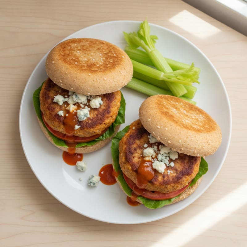 Buffalo Blue Cheese Burgers