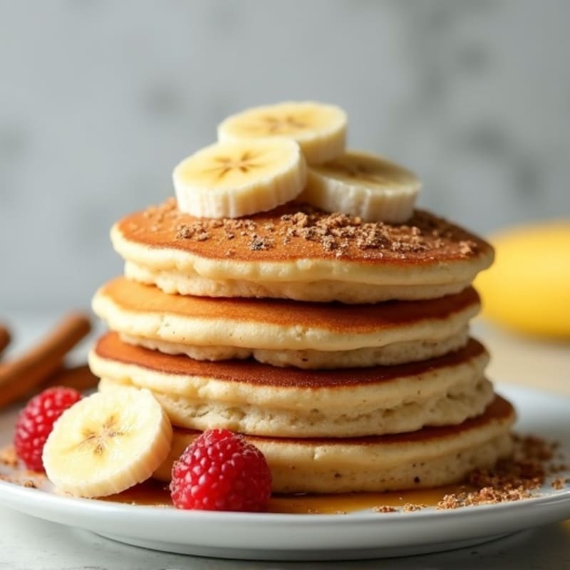 Fluffy Vanilla Protein Pancakes