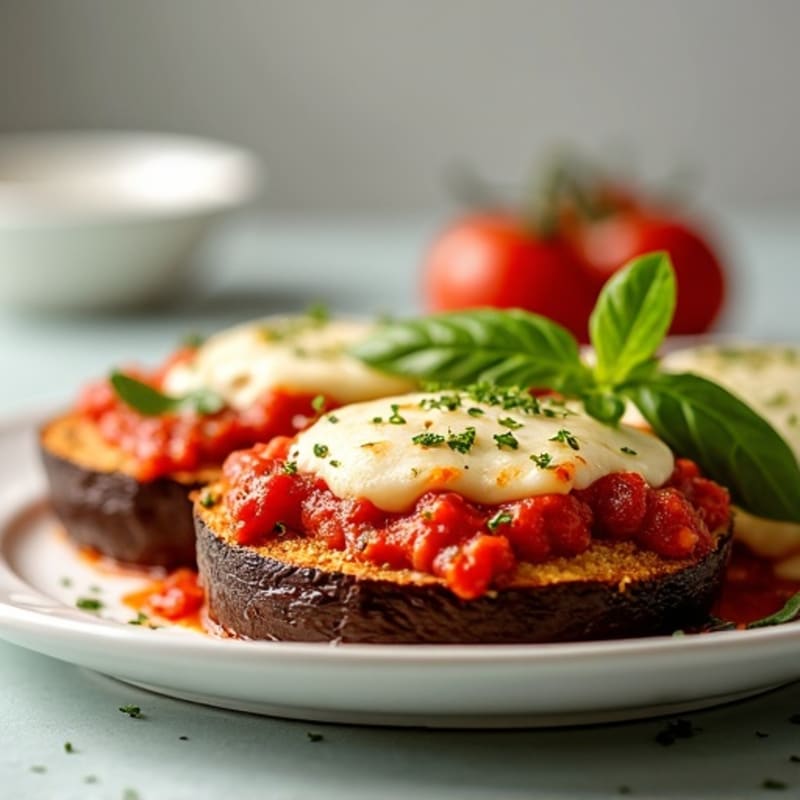 Healthy Baked Eggplant Parmesan