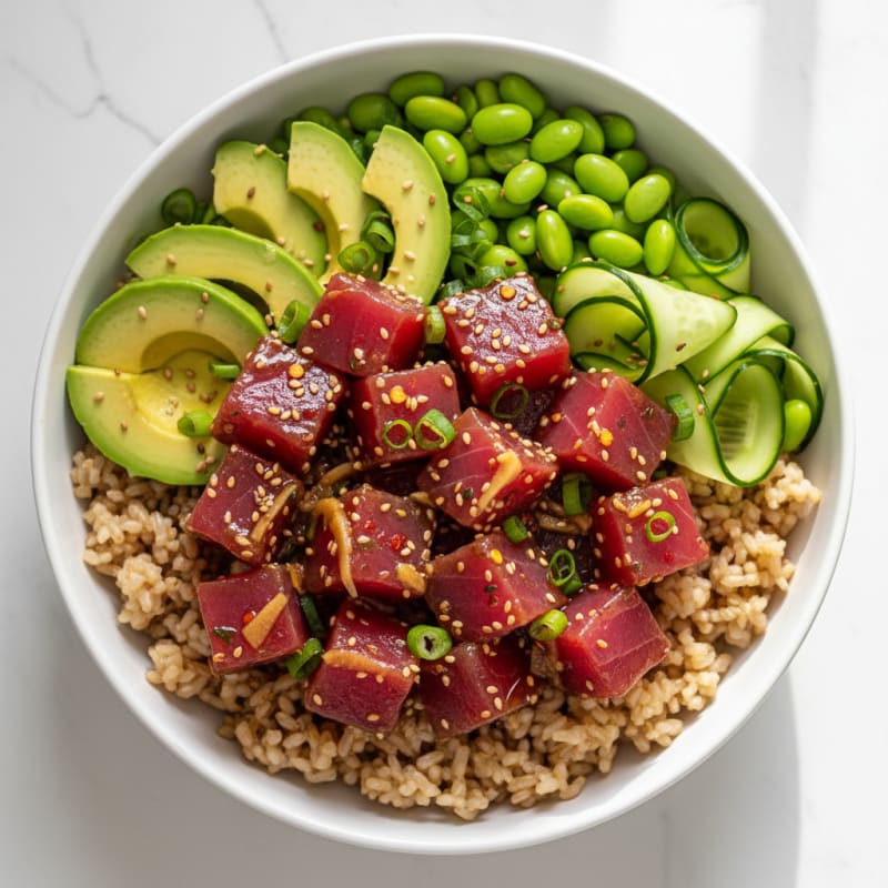Zesty Hawaiian Tuna Poke Bowl