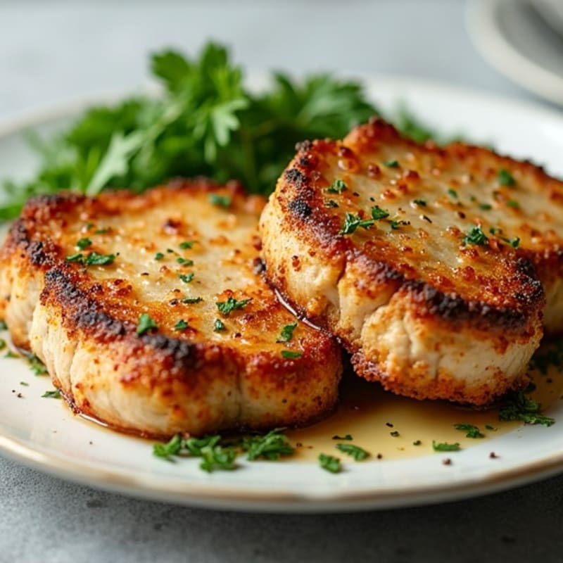 Herb-Crusted Pan-Seared Pork Chops