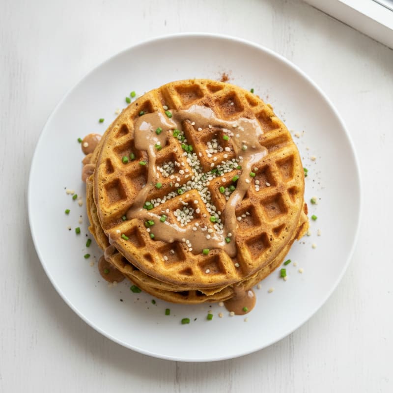 Pumpkin Spice Protein Waffles