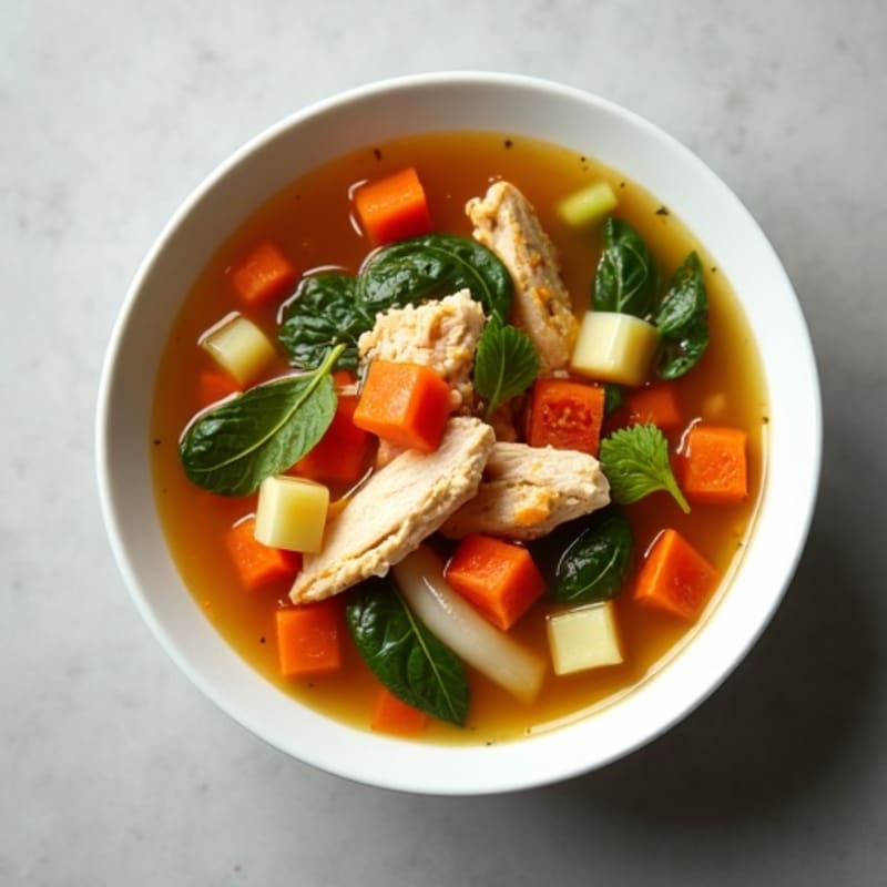 Hearty Chicken and Fresh Vegetable Soup