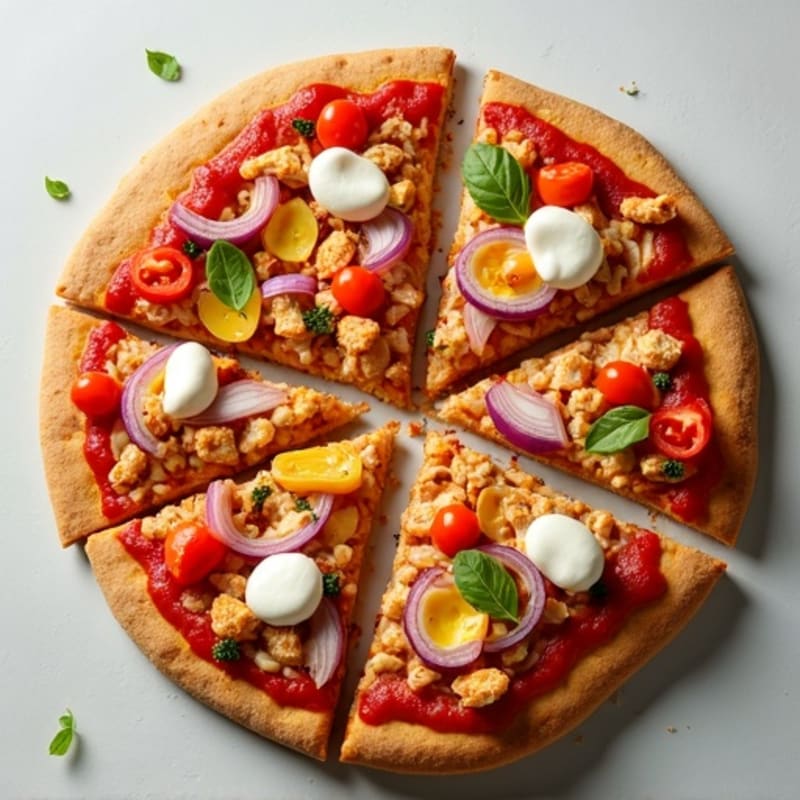 Whole Wheat Chicken & Veggie Pizza