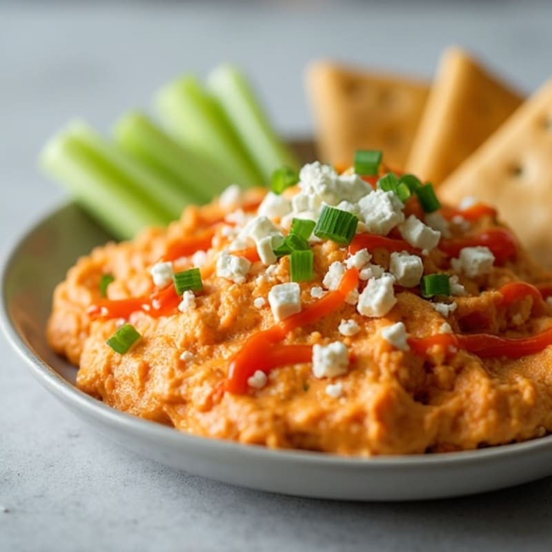 Creamy Greek Yogurt Buffalo Chicken Dip