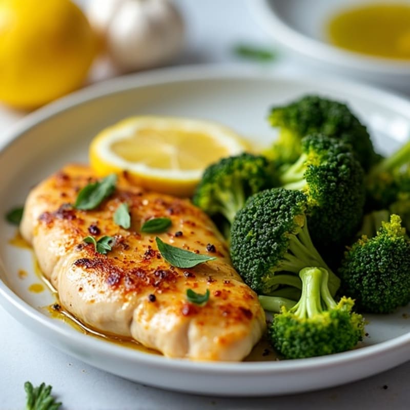 Sheet Pan Lemon-Garlic Chicken and Crispy Roasted Broccoli