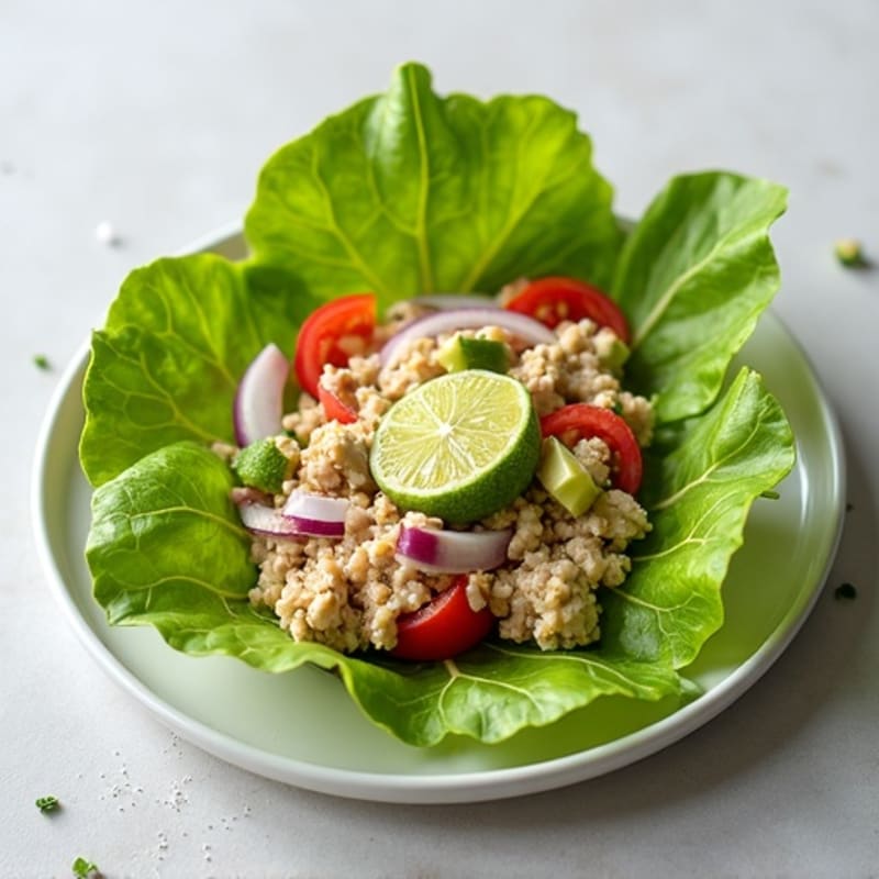 Creamy Avocado Turkey Lettuce Wrap
