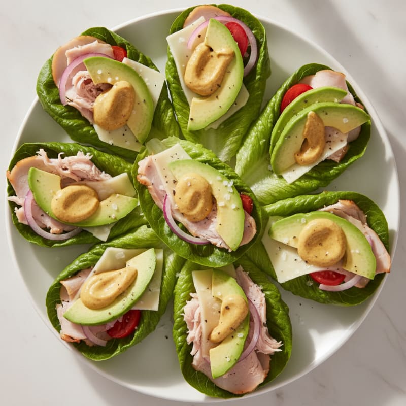 Turkey and Provolone Lettuce Wraps