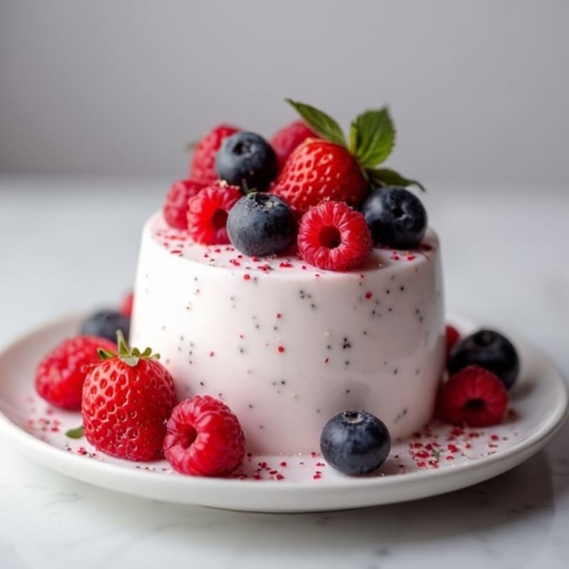 Greek Yogurt Protein Mousse with Berries