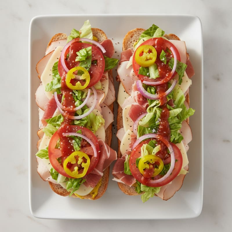 Italian Deli Sub Sandwich