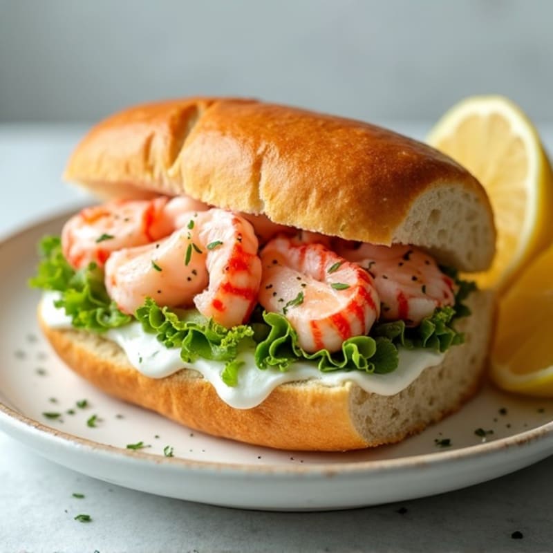 Lightened Lemon Herb Lobster Roll
