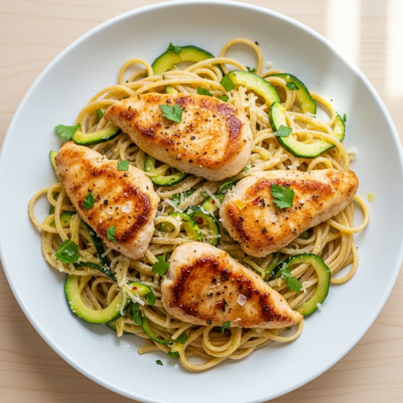 Zesty Lemon-Herb Chicken Linguine