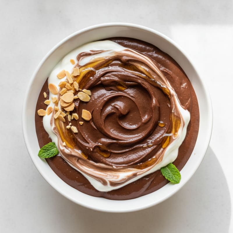 Silky Chocolate Protein Pudding with Greek Yogurt