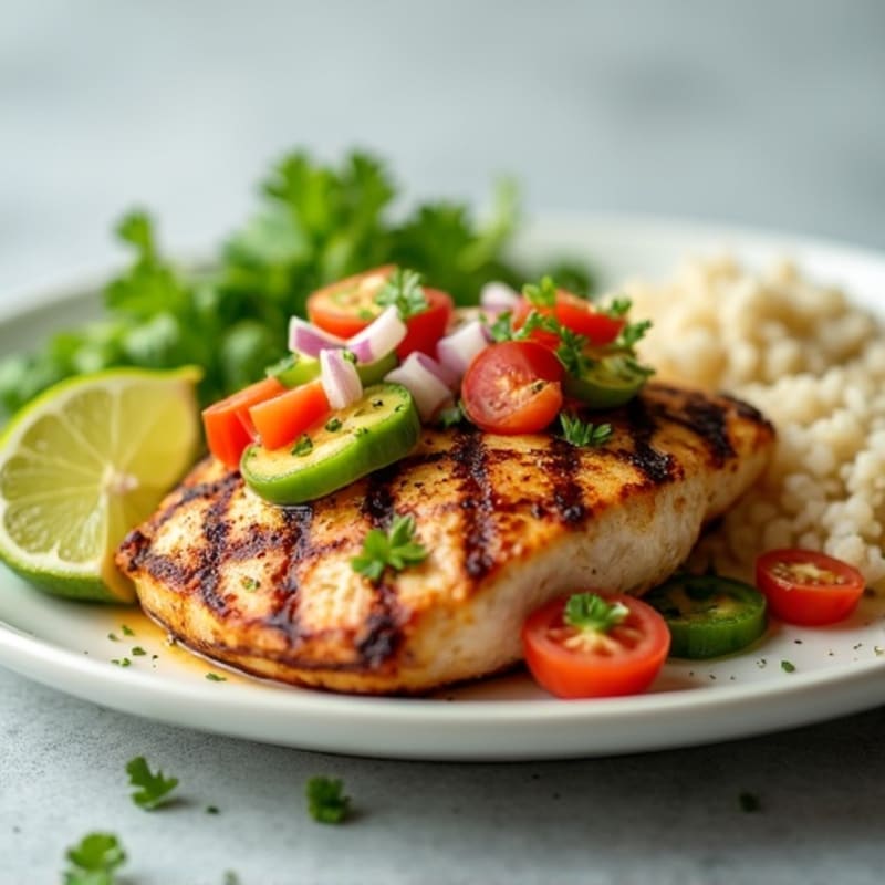 Grilled Chicken with Fresh Avocado Salsa