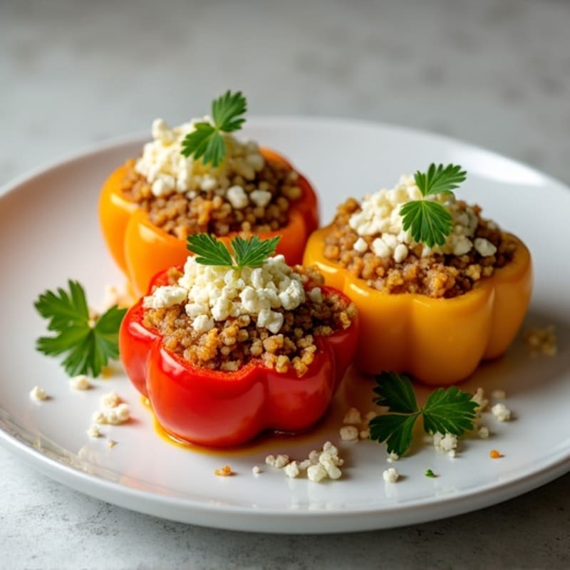 Protein-Packed Turkey and Quinoa Stuffed Bell Peppers