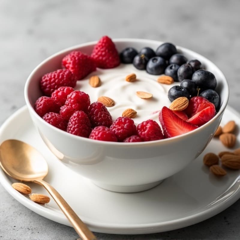 Greek Yogurt Protein Bowl with Mixed Berries