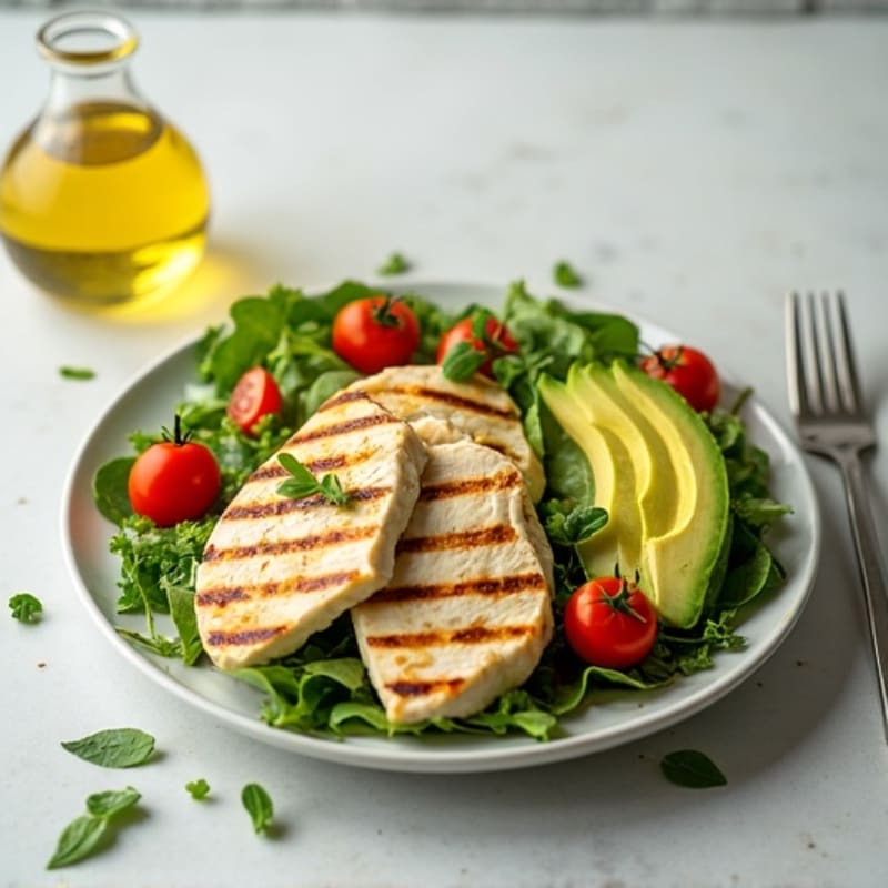 Grilled Chicken and Avocado Salad