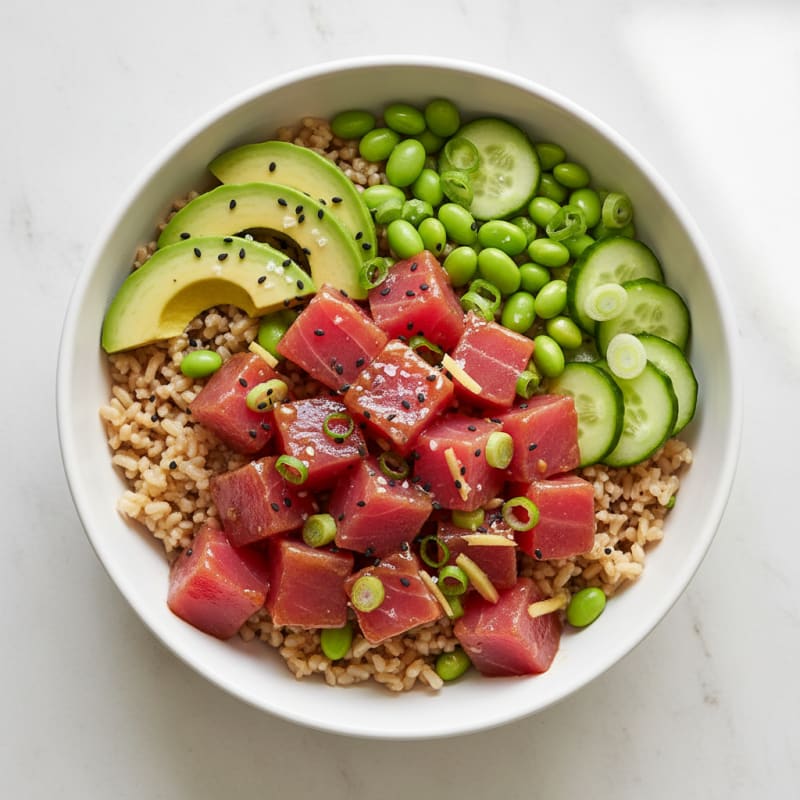 Zesty Hawaiian Tuna Poke Bowl