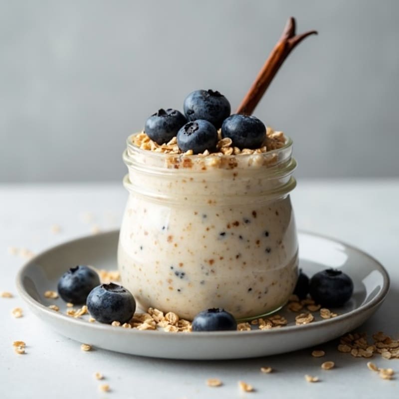 Healthy Vanilla Overnight Oats