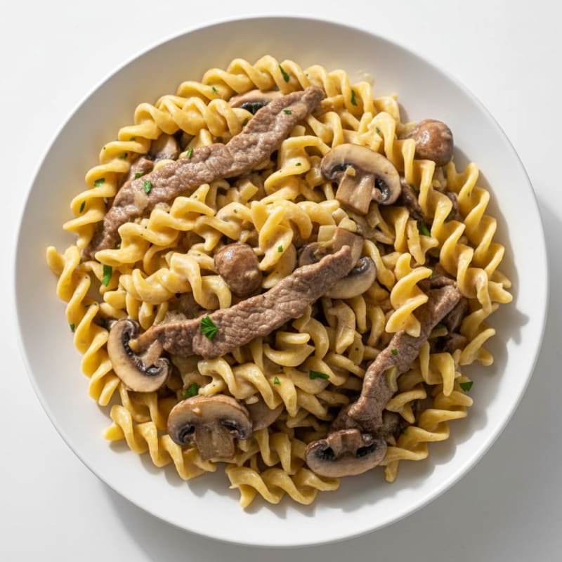 Classic Beef Stroganoff with Egg Noodles