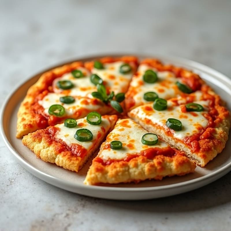 Crispy Buffalo Chicken Cauliflower Crust Pizza