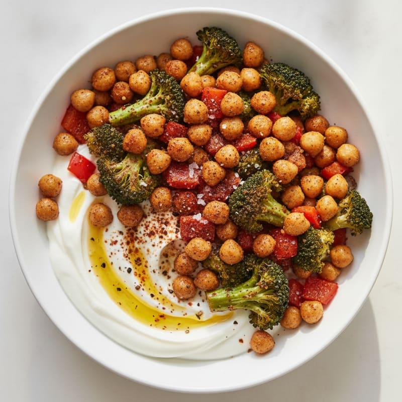 Roasted Vegetable and Chickpea Bowl
