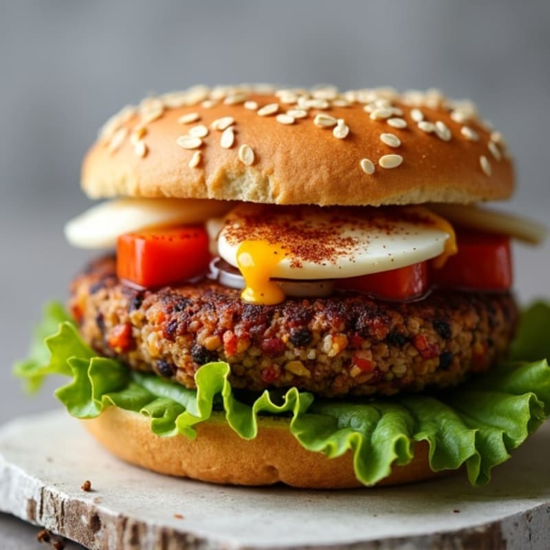 Crispy Black Bean Quinoa Burgers